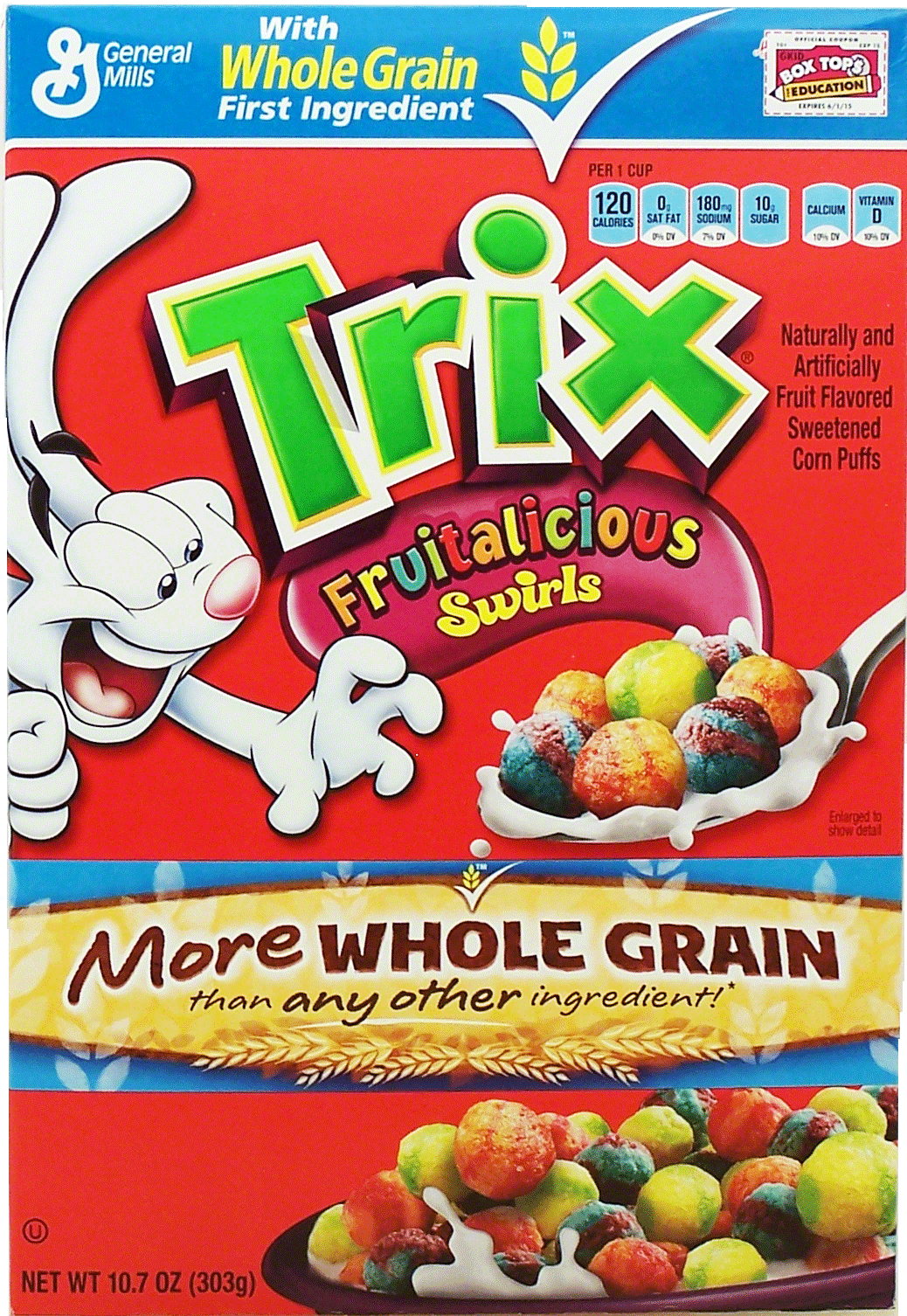 General Mills Trix fruity sweetened corn puffs Full-Size Picture